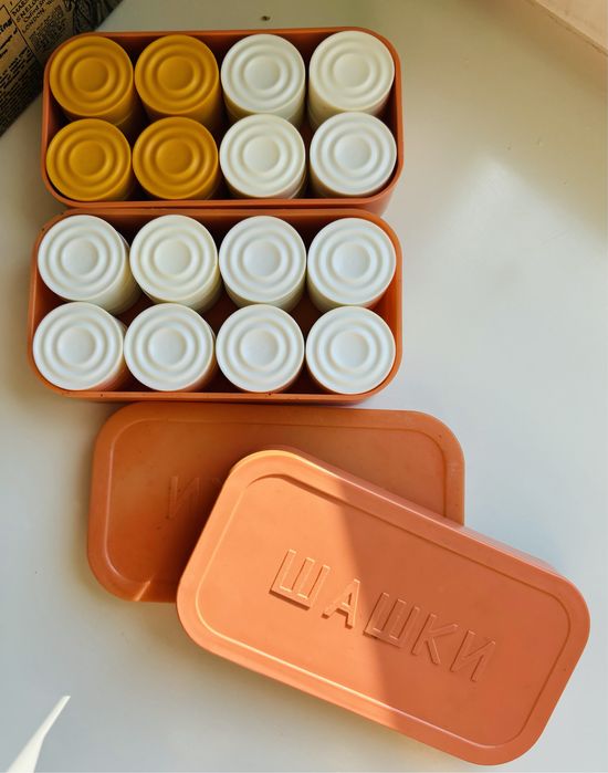 Warcaby Radzieckie PRL - pionki.