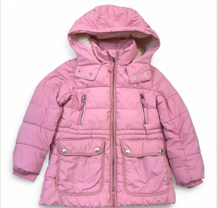 Куртка для дівчинки зимова на 3-5 роки рожевого кольору б/у
