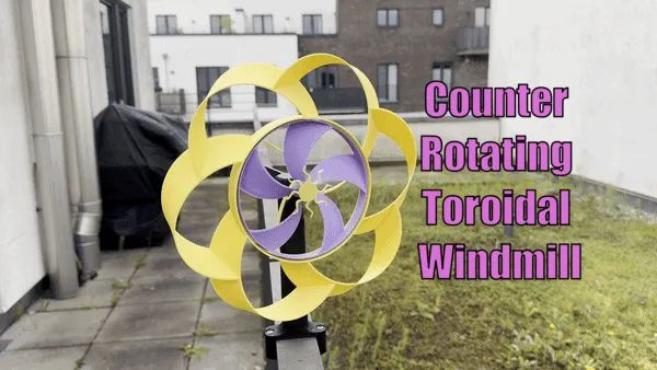 Moinho de Vento Contrarrotativo