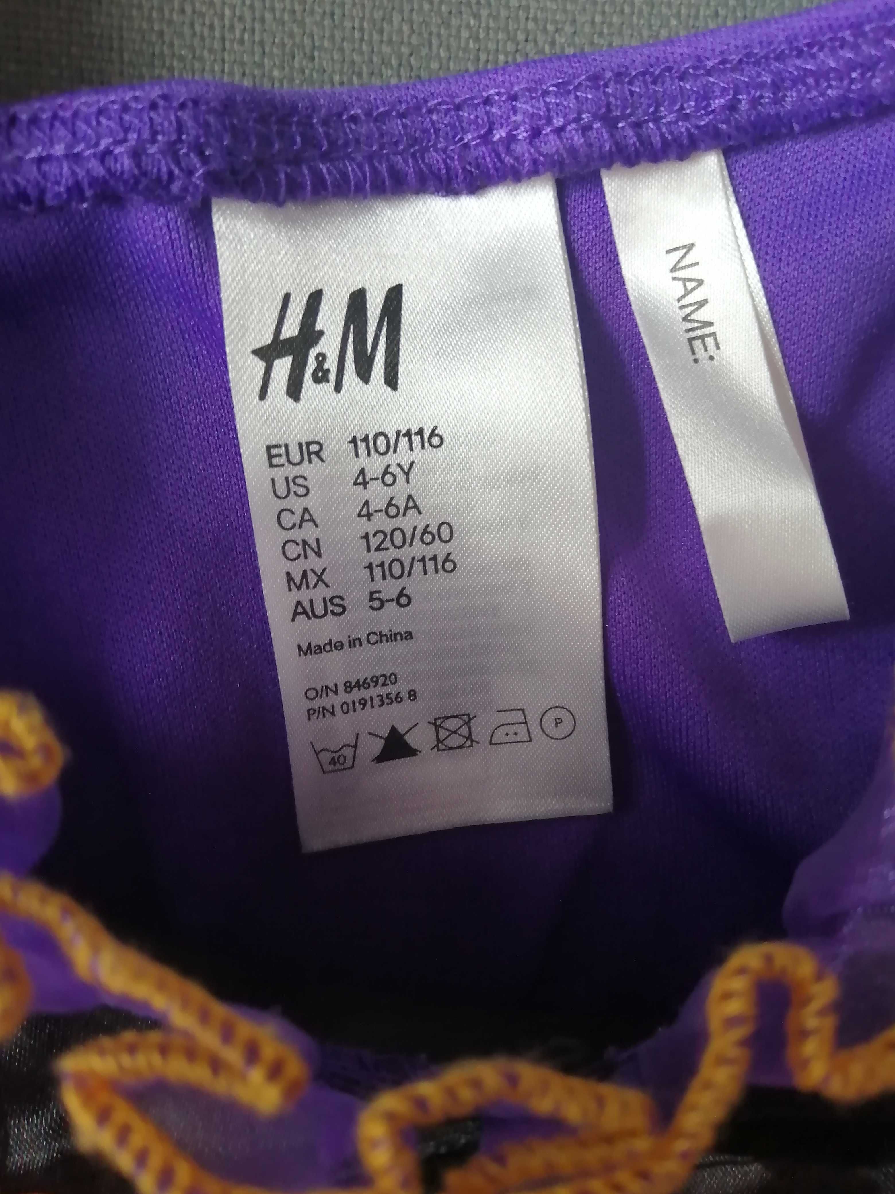 Sukienka H&M rozmiar 110/116 halloween karnawał bal przebierańców