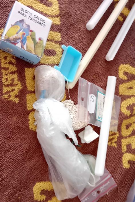 Ninhos e outros para pássaros periquito/canários, tudo por 20€