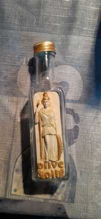 stara buteleczka na oliwę z greckim motywem dla kolekcjonerów