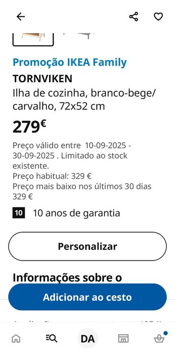 Ilhabde cozinha branco-bege/carvalho 72×56 cm