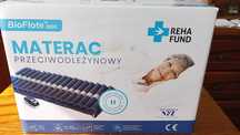 *NOWY*Materac przeciwodleżynowy rurowy REHA FUND BioFlote 3000.