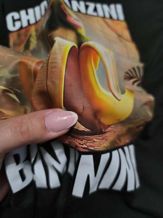 Czarny t-shirt italian Brainrot chimpansini Bananini