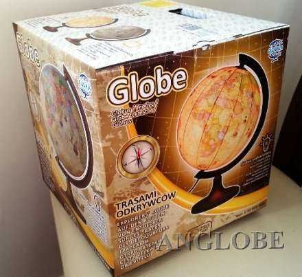 Globus Podświetlany Trasami Odkrywców 250mm
