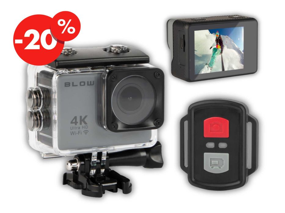 Kamera Sportowa GoPro 4U 4K 30FPS WiFi Wodoszczelna 30m Zestaw OKAZJA