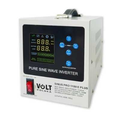 Гібридний ДБЖ інвертор VoltPolska SINUSPRO 1100EPLUS 12/230V 700/1100W
