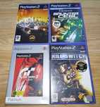 Zestaw 4 gier PS2 Gran Turismo 3, NFS Undercover, Splinter Cell