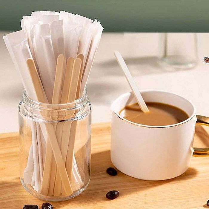 Palheta / pauzinho de café em embalagem individual