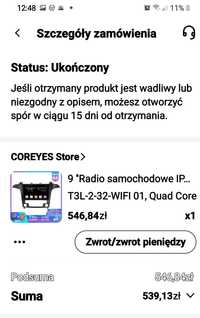 Sprzedam radio 2 din. Ekran dotykowy,gps,wyjścia usb,folia na ekranie.