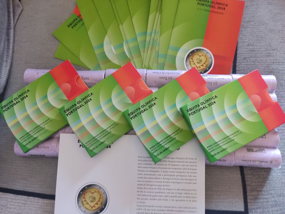 2€ Proof Colorida Portugal Equipa Olímpica de Portugal 2024