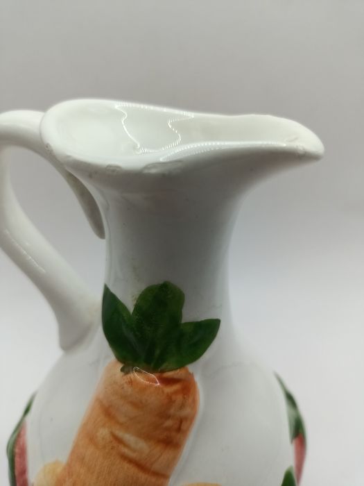 Dzbanek na olej ocet porcelana sielski styl