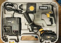 Zestaw Titan Młotowiertarka 18V SDS 5ah ładowarka