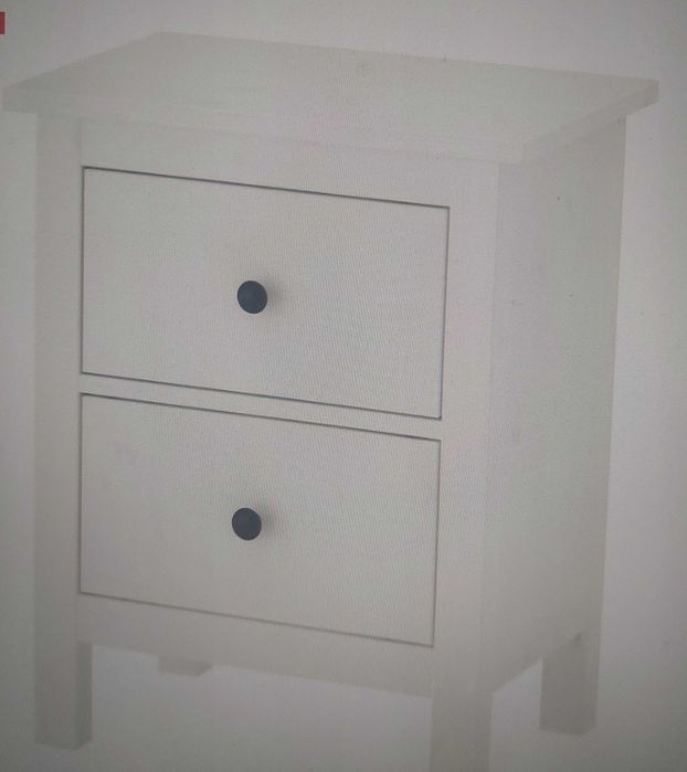 HEMNES - 2 (duas) Cómodas c/2 gavetas cada, velatura branca, 54x66 cm