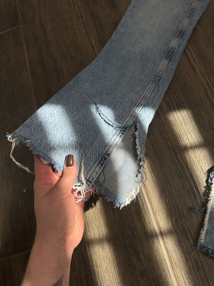 Трендові джинси zara з розрізами