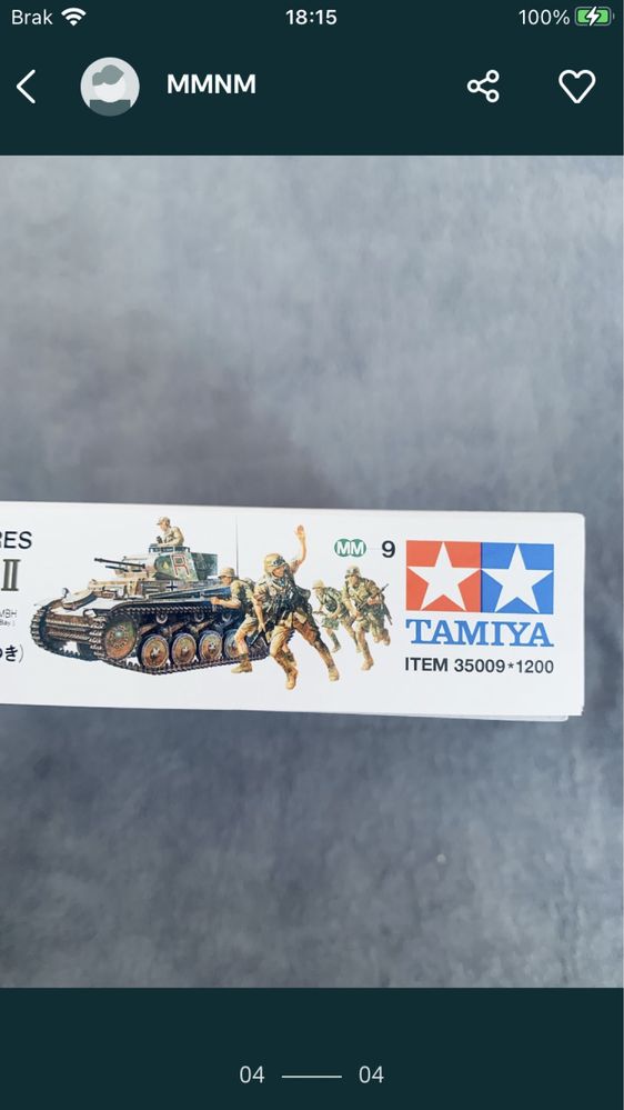Czołg Panzer ll model do sklejania Tamiya 35009