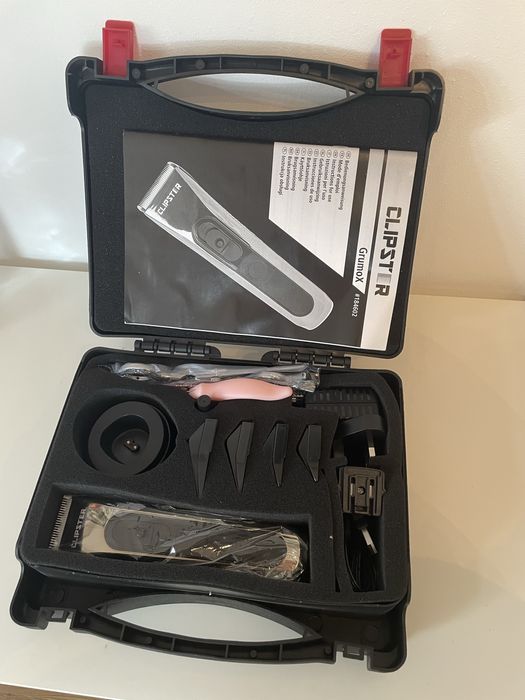 Zestaw maszynki do strzyżenia marki Clipster, model GrumoX.