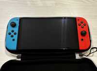 Nintendo Switch OLED + 4 gry + pokrowiec