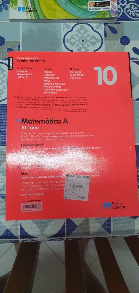 Livro preparação para o exame 10 ano de matemática