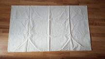 Obrus na duży stół bawełna ecru wypukły wzór żakard 155x130 cm