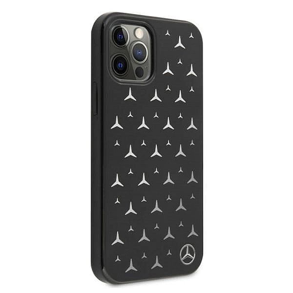 Etui Mercedes Silver Stars Pattern na iPhone 12 / iPhone 12 Pro - czar