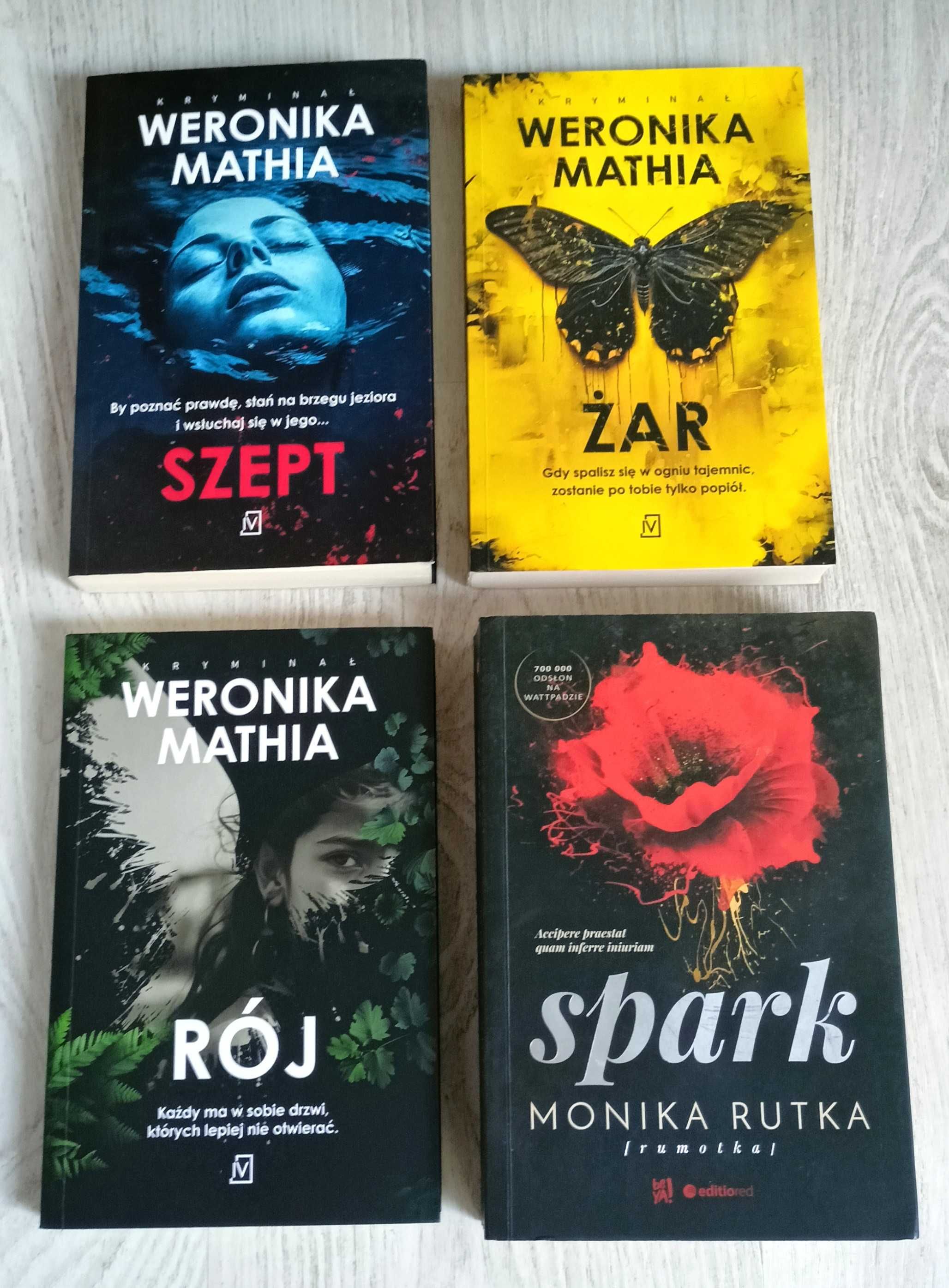 4x Weronika Mathia Szept + Żar + Rój + Monika Rutka Spark