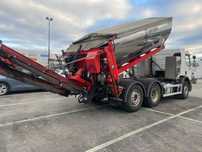 Volvo FE 6x2  rozściełacz asfaltu Sprider M-25 hakowiec termos budowa dróg