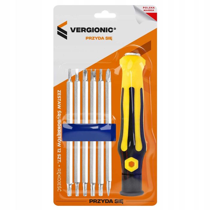 Zestaw śrubokrętów 12 szt. + rękojeść