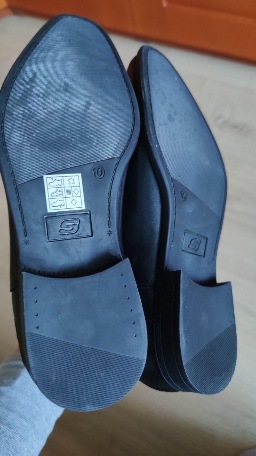 Sketchers ботинки Челси полуботинки мужские кожа 43р/28