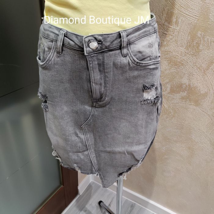 Szara spódnica jeansowa XS-XL