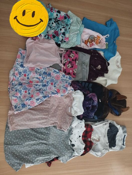 Megapaka dla dziewczynki, rozmiar 104, 110 i 116. 22 sztuki ubrań