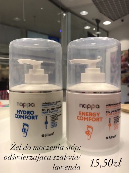 Żele/ kremy z mocznikiem do stóp Nappa, nowe