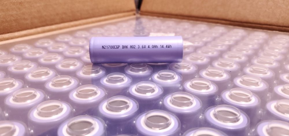 Акумулятори BAK CGP 21700 N21700CGP 4000mAh 40A max