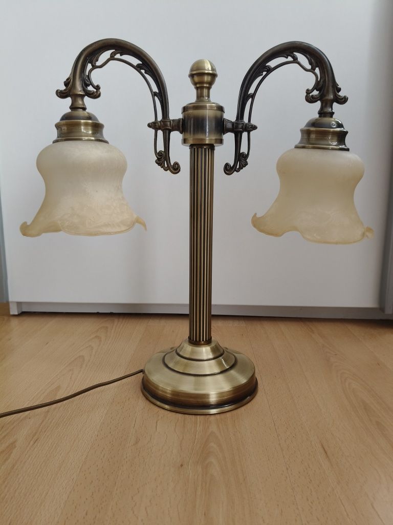 Lemis lampa stołowa patyna