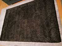 Gruby czarny dywan typu shaggy 230 x 160