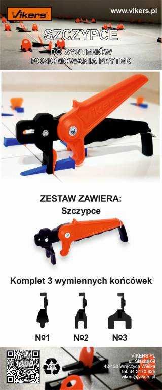 Szczypce do systemów poziomowania płytek
