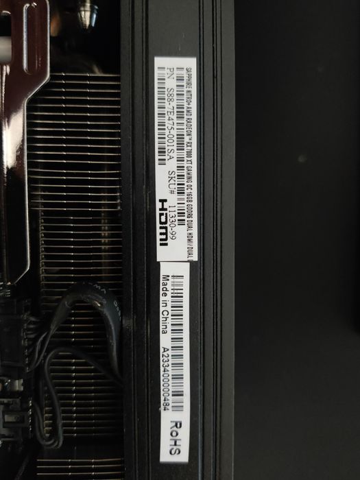 Видеокарта RX 7800 xt sapphire nitro+
