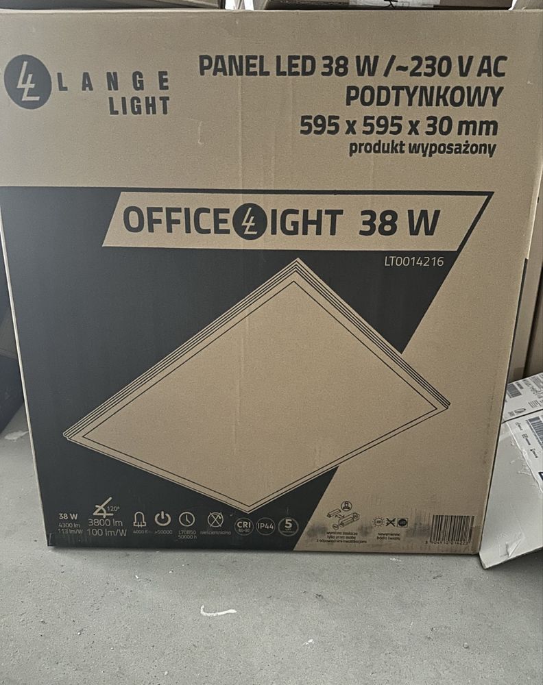 panel led podtynkowy 595x595 30W