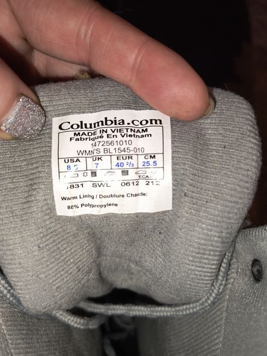 Ботинки columbia дуже теплі, трекінгові