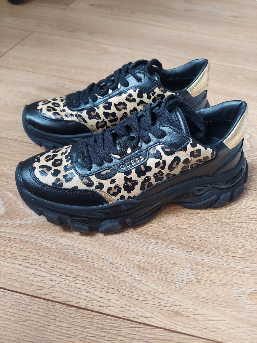 Sneakersy  buty  adidasy Guess massel, leopard, panterka, 39, FL7MSSLE