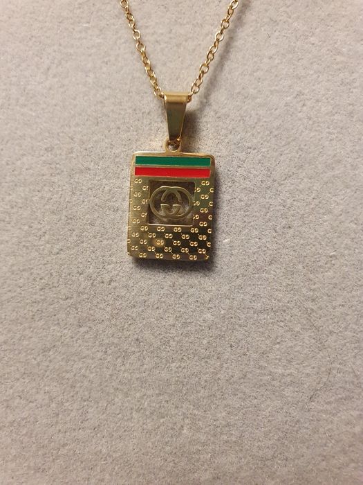 Naszyjnik złoty,nowy,stal