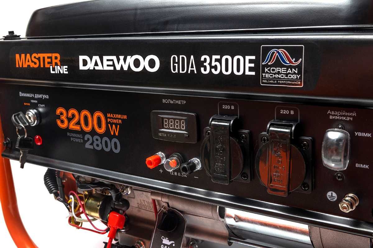 Газовый электрогенератор Daewoo Power GDA 3500Е (DFE) (Газ/Бензин)