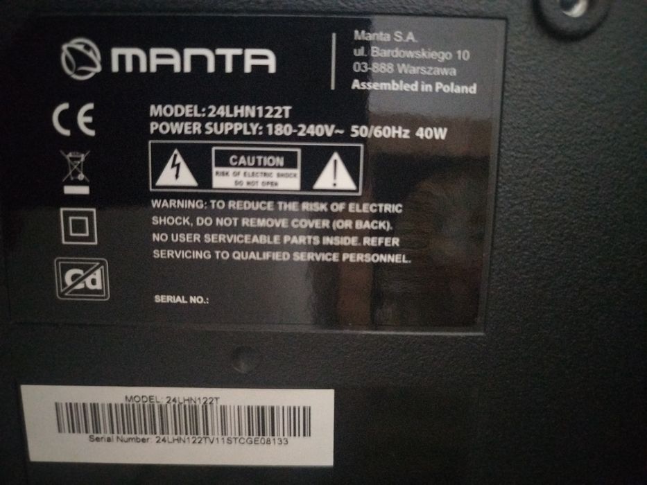 Sprzedam tv Manta 24