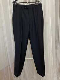 Corneliani Wool spodnie klasyczne męskie wełniane pants classic