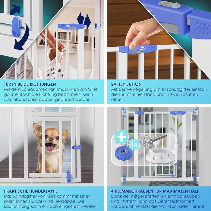 Bramka zabezpieczająca KIDIZ /barierka schodowa/ochrona/blokada !4590!