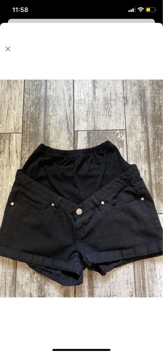 Джинсові шорти для вагітних boohoo