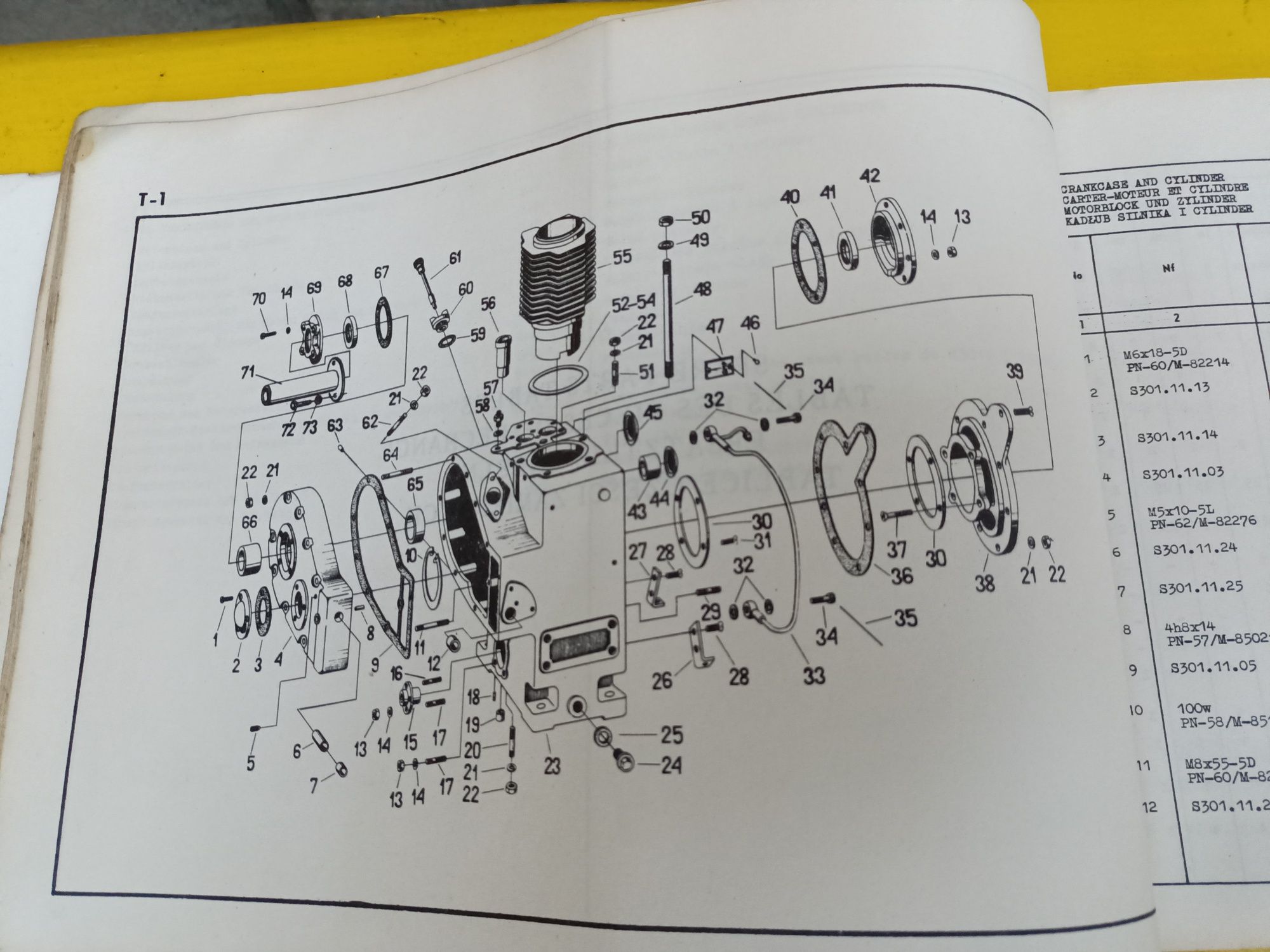 Książka instrukcja obsługi S 301D, katalog części S 301/301D Andoria