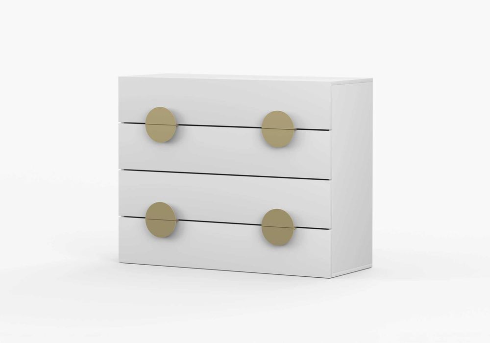 Komoda PERL BIAŁA 4S Idźczak Meble