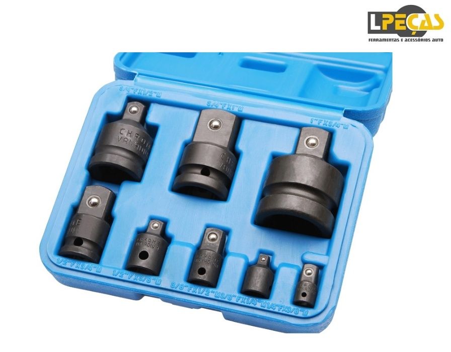 Kit Adaptador/Conversor Chaves de Caixa Impacto 8 PCS